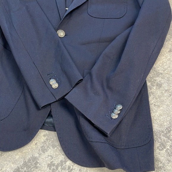 Club Monaco Navy Blue Blazer Suit Jacket Wool Mens Sz 40 - Picture 11 of 14